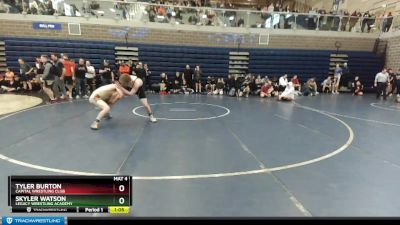 160 lbs Quarterfinal - Skyler Watson, Legacy Wrestling Academy vs Tyler Burton, Capital Wrestling Club