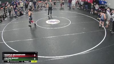 90 lbs Round 1 (4 Team) - Colton Baxley, KC Elite vs Maximus Bruggemann, Legacy Elite