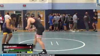 182 lbs Champ. Round 1 - Nicholas Carey, Western vs Kainoa Mefy, Durango