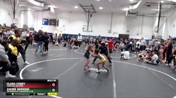 55 lbs Semifinal - Clara Corey, Carolina Reapers vs Zavier Simmons, Summerville Takedown Club