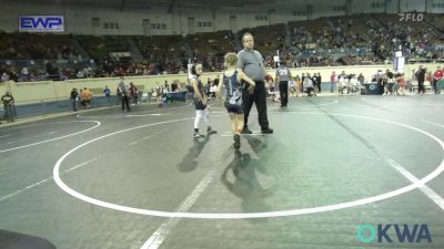 58 lbs Quarterfinal - Laneigh Jo Cartwright, Choctaw Ironman Youth Wrestling vs Sadie Baker, Mannford Pirate Youth Wrestling