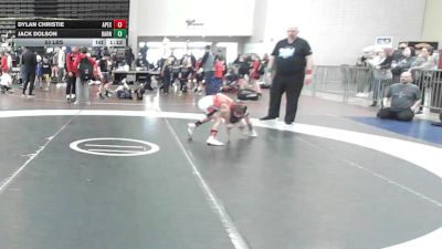 53 lbs Rr Rnd 6 - Dylan Christie, Apex - ESC vs Jack Dolson, Barn Brothers Wrestling Academy