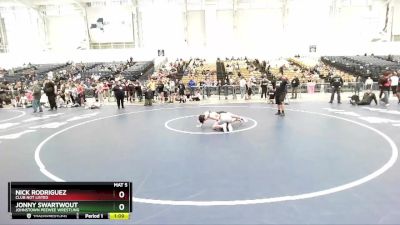 120 lbs Cons. Round 4 - Jonny Swartwout, Johnstown PeeWee Wrestling vs Nick Rodriguez, Club Not Listed