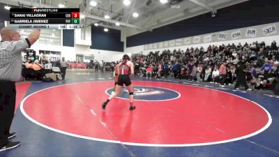 130 lbs Champ. Round 1 - Sanai Villagran, Centennial (Corona) vs Gabriela Jimenez, Paloma Valley
