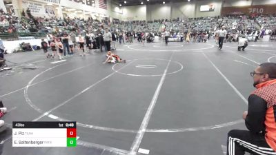 43 lbs Final - Josiah Piz, Team Coalinga vs Easton Saltenberger, Patriot Mat Club