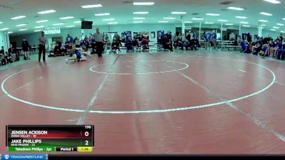 170 lbs Placement (16 Team) - Jensen Ackison, Owen Valley vs Jake Phillips, New Prairie
