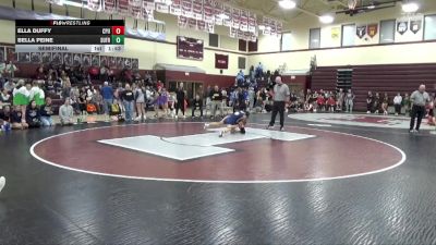 JV-6 lbs Semifinal - Ella Duffy, Center Point-Urbana vs Bella Peine, Sumner-Fredericksburg