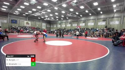 165 lbs Consi Of 32 #2 - Noah Burgos, Justin Garza vs Rocky Windrath, Fountain Valley