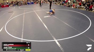 98 lbs Champ. Round 2 - Gage Cook, Hastings Wrestling Club vs Jack LaCroix, Minnesota