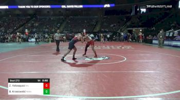 165 lbs Consolation - Zack Velasquez, Northern Illinois vs Brian Krasowski, Penn