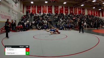 106 lbs Semifinal - Synscere Garcia, Denver East vs Isaiah Rodriguez, Fort Lupton