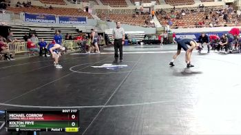 D2-113 lbs Quarterfinal - Michael Corrow, Flowing Wells High School vs Kolton Frye, Canyon View