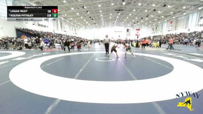 93 lbs Quarterfinal - Logan Riley, Club Not Listed vs Kolton Pittsley, Crown City Wrestling
