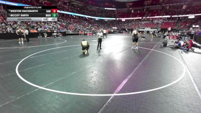 285 lbs Quarters - Ayden Grulke, Hartford Union vs London Hadley, Racine Case