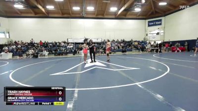 207 lbs Semifinal - Traeh Haynes, North Central College vs Grace Mercado, Sacramento City College