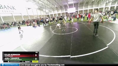 75 lbs Quarterfinal - Kyler Robinson, Shootbox WC vs Aisea Tabakece, Sublime Wrestling Academy