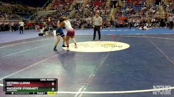 136 lbs Cons. Round 1 - Victoria Llamas, Minot vs Mackenzie Stoddartt, Jamestown