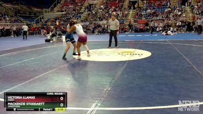 136 lbs Cons. Round 1 - Victoria Llamas, Minot vs Mackenzie Stoddartt, Jamestown