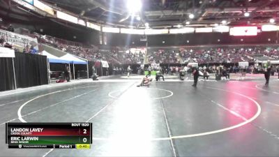 138 lbs Cons. Round 5 - Eric Larwin, Bend Senior vs Landon Lavey, Crook County