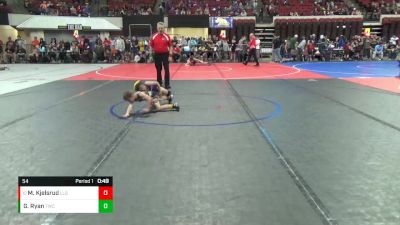 54 lbs Quarterfinal - Melvin Kjelsrud, Livingston Little Guy vs Gabriel Ryan, Thermopolis Wrestling Club