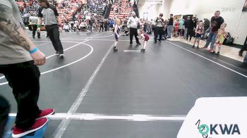 43 lbs Round Of 16 - Kynslee Church, Wagoner Takedown Club vs B.A. Mills, Team Tulsa Wrestling Club