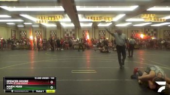 140 lbs Champ. Round 1 - Spencer Moore, School Of Hard Knocks vs Naiem Mian, Aliens