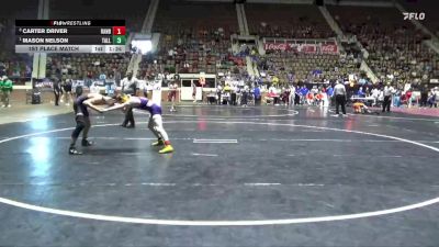 1A-4A 113 1st Place Match - Mason Nelson, Tallassee vs Carter Driver, Ranburne