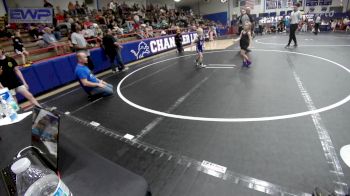 43 lbs Rr Rnd 6 - Preslie Dickerson, Clinton Youth Wrestling vs Daniel Kelly, Hennessey Takedown Club