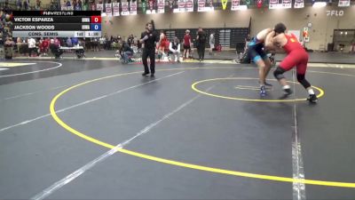 215 lbs Cons. Semis - Victor Esparza, Iowa vs Jackson Woods, Iowa