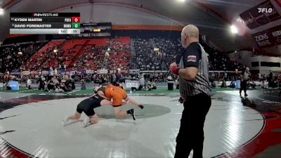 6A 215 lbs Cons. Round 2 - Kyden Martin, Post Falls vs David Foremaster, Rocky Mountain