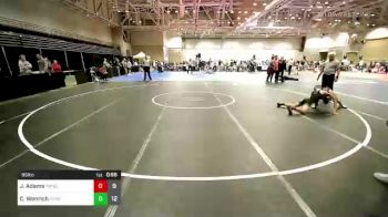 95 lbs Rr Rnd 2 - Jake Adams, Team Nauman Wrestling Club vs Cooper Wenrich, Kraken