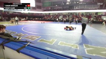 132 lbs Cons. Round 3 - Wyatt Clark, Emmett vs Logan Gonzales, Bishop Kelly