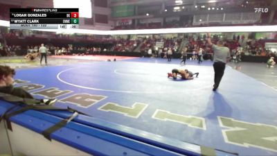 132 lbs Cons. Round 3 - Wyatt Clark, Emmett vs Logan Gonzales, Bishop Kelly