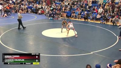 108 lbs Semifinal - Adrian Torres, Southwestern vs Cameron Crumpler, Niagara Falls