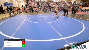 92 lbs Rr Rnd 2 - Jace Hebert, Viking Wrestling Club vs Waylon Giles, Sallisaw Takedown Club