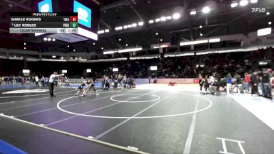 Girls 125 lbs Quarterfinal - Lily Robles, Peninsula (Girls) vs Giselle Rogers, Todd Beamer (Girls)