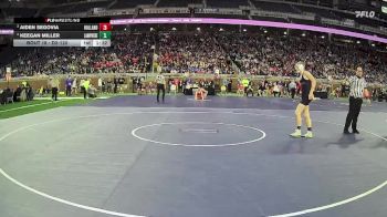 D2-120 lbs Champ. Round 1 - Aiden Segovia, Holland HS vs Keegan Miller, Lamphere HS