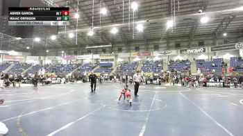 37 lbs Quarterfinal - Asher Garcia, No Team vs Isaac Ortegon, Jefferson Wrestling Club