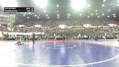62 lbs Cons. Round 2 - Warren Mayes, Laurel Matburners vs Levi Maxwell, Big Game Wrestling Club MT