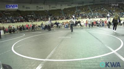 70 lbs 3rd Place - Alyahna Black, Geary Youth Wrestling vs Blakeleigh Garrison, Piedmont