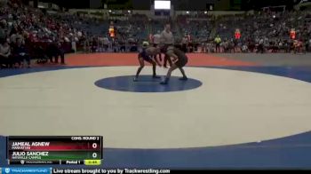 6A - 126 lbs Cons. Round 2 - Julio Sanchez, Haysville-Campus vs Jameal Agnew, Manhattan