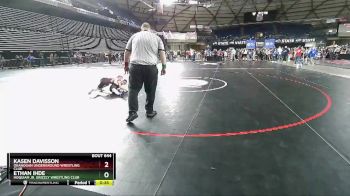 67 lbs Champ. Round 2 - Kasen Davisson, Okanogan Underground Wrestling Club vs Ethan Ihde, Hoquiam Jr. Grizzly Wrestling Club