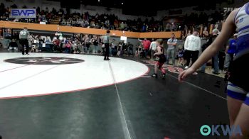 47/51 lbs Rr Rnd 1 - Rally Smith (47), Hinton Takedown Club vs Addilynn Quintero, Harrah Little League Wrestling