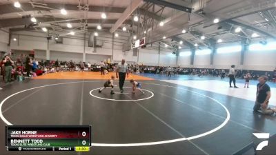 49 lbs Round 2 - Jake Horne, Texas Eagle Wrestling Academy vs Bennett Todd, Texas Elite Wrestling Club