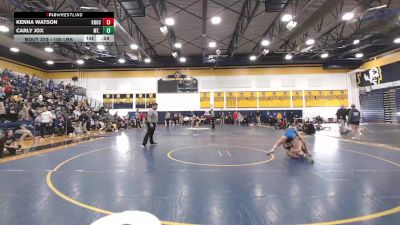 100 lbs 3rd Place - Kenna Watson, Knoch vs Carly Jox, Mt. Lebanon