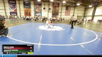 84 lbs Rd# 3 12:00pm Friday - Bronsyn Baxter, PA Gold vs Bryce Fiore, No Escape W.A.