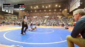 70 lbs Champ. Round 1 - Buck Buchanan, Bentonville Wrestling Club vs Aubrey Crymes, Mountain View Stingers Wrestling