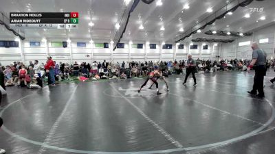 76 lbs Round Robin 1 - Braxton Hollis, Indiana Outlaws - EL vs Arian Rideoutt, EP Rattlers - EL