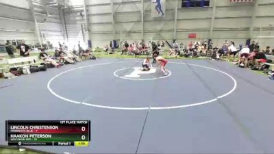 94 lbs Placement Matches (8 Team) - Lincoln Christenson, Minnesota Blue vs Haakon Peterson, Wisconsin Red