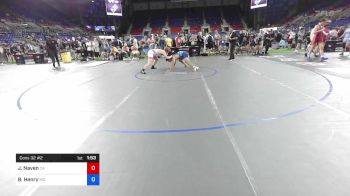 182 lbs Cons 32 #2 - Jackson Naven, California vs Brice Henry, Missouri